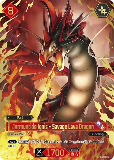 Jormuntide Ignis – Savage Lava Dragon · EBP01-001SSP · SSP